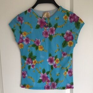 Vivienne Westwood Pink and Purple Fitted Cap Sleeve Tee